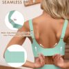 HORISUN Seamless Bras Full Coverage Wireless Push Up Bra for Women No Underwire Comfort V Neck Bralettes with Support - Image 4