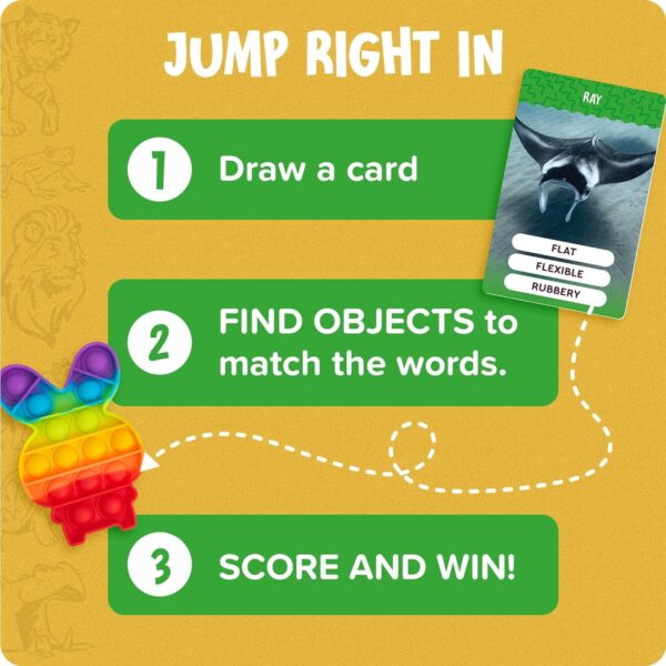 National Geographic - Outdoor Scavenger Hunt Card Game for Kids 4 & Up - Fun Summer & Outside Activity - Gifts for Boys & Girls Ages 4, 5, 6, 7, 8, 9 - Image 3