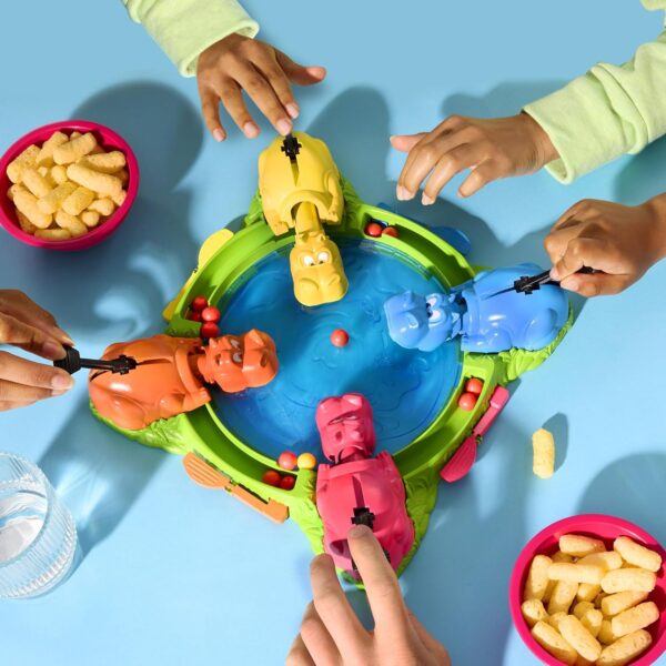 Hungry Hungry Hippos Game for Preschoolers | Instant Marble Relaunch, Easy Set-Up & Storage| Ages 4 and Up | 2 to 4 Players | Kids Games - Image 4