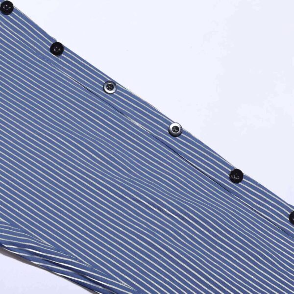 Womens Linen Striped Capris Summer Capri Pants 2025 Cropped Casual Loose Fit Petite Straight Dressy Pinstripe Shorts - Image 5