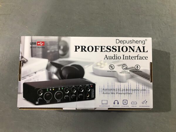 Depusheng RX2 usb audio interface computer recording sound card, home studio audio interface, can connect 48V condenser microphone, guitar recording - Image 15
