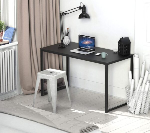 SHW Mission Home Office 48-Inch Computer Desk, Black - Image 2