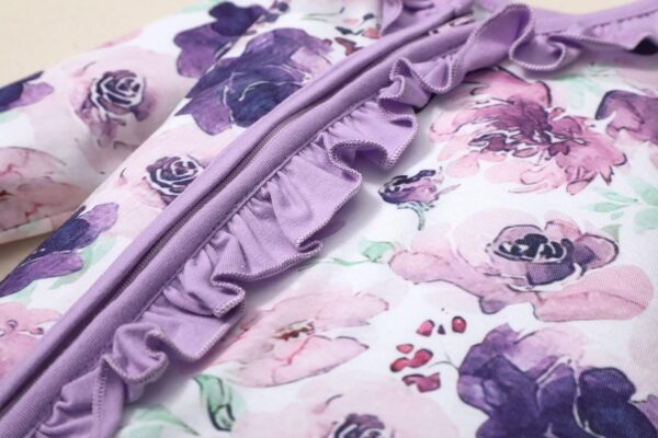 Infant Newborn Baby Girl Clothes Onesies for Baby Girl Long Sleeve Ruffle Baby Clothes with Headband - Image 6