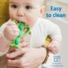 Dr. Brown's Peapod Teether + Training Toothbrush, Help Soothe Baby's Sore Gums, Soft 100% Silicone, BPA Free, 3m+ - Image 7