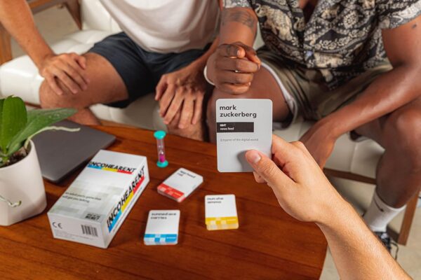Incohearent, The Guess the Gibberish Party Game by Relatable, A Funny Card Game for Adults, Great for Bachelorette Party Games or Game Night Games, Includes 400 Cards, Instructions, and 1 Sand Timer - Image 13