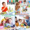 Educational Toys Building Blocks, 244 Pieces Electric Screwdriver DIY Building Toys for Boys and Girls, Educational Construction Building kit for Kids Ages 4 5 6 7 8 9 10 Year Old - Image 3
