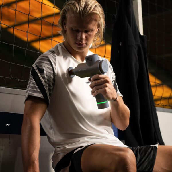 Hyperice Hypervolt 2 Black - Featuring Quiet Glide Technology - Handheld Percussion Massage Gun | 3 Speeds, 5 Interchangeable Heads | Helps Relieve Sore Muscles and Stiffness |FSA and HSA Eligible - Image 4