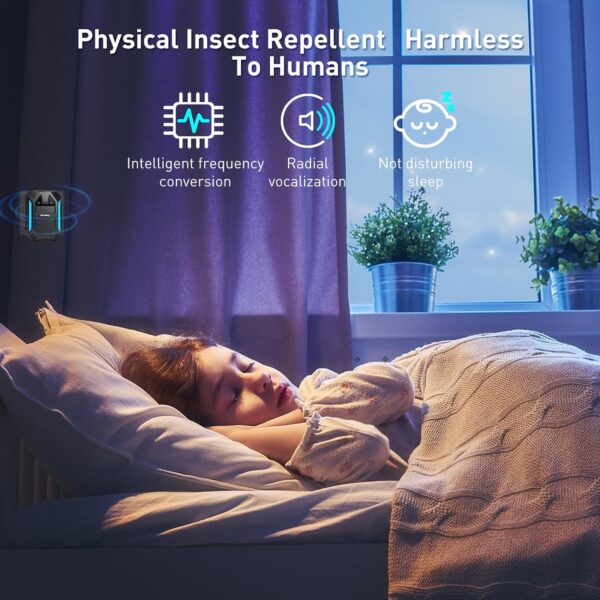 2025 Upgraded Version Ultrasonic Pest & Insect Repeller, Ultrasonic Repellent for Roach, Rodent, Mouse, Bugs, Mosquito, Mice, Spider, Ant,Electronic Plug in Pest Control,2 Mode Switching,6 Packs - Image 6