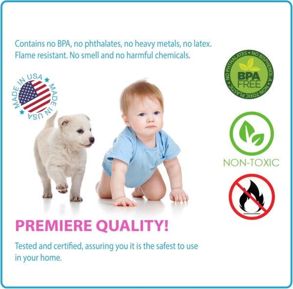KidKusion 4- Piece Safety Corner Cushion; Taupe; Child Proofing Corner Guard; Made in USA; Child Safety, Home Furniture Safety Bumper, Baby Proof Table Protector, 4 Count (Pack of 1) - Image 6