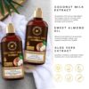 WOW Skin Science Coconut Milk Shampoo and Conditioner Set - Shampoo & Conditioner for Curly Hair - Paraben Sulfate Free - 33.82 Fl Oz - Image 3