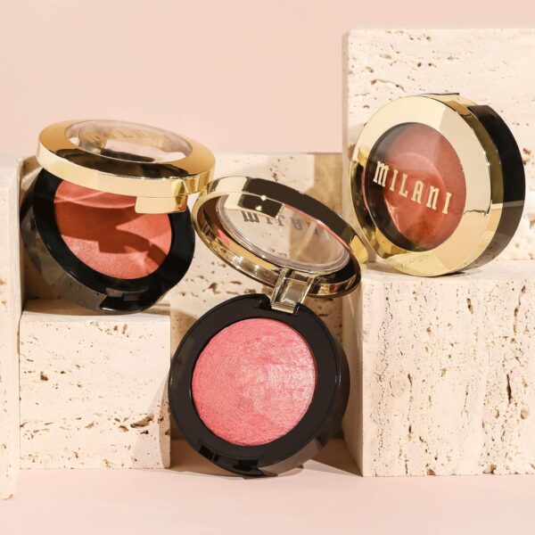 Milani Baked Blush, Powder Blush for Cheeks, Cruelty Free Makeup - Shape, Contour & Highlight Face for a Shimmery or Matte Finish -Petal Primavera - Image 10