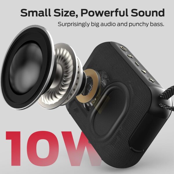 Monster Superstar Cube 1 Portable Bluetooth Speaker, IPX7 Waterproof, Bluetooth 5.4, 20H Playtime, Powerful Stereo Sound, Speaker for Home, Outdoors and Travel, Black - Image 2