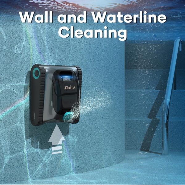 AIPER Scuba S1 Cordless Robotic Cleaner, Smart Navigation for Inground Pools up to 1,600 Sq.ft, Wall and Waterline Cleaning Vacuum - Image 2