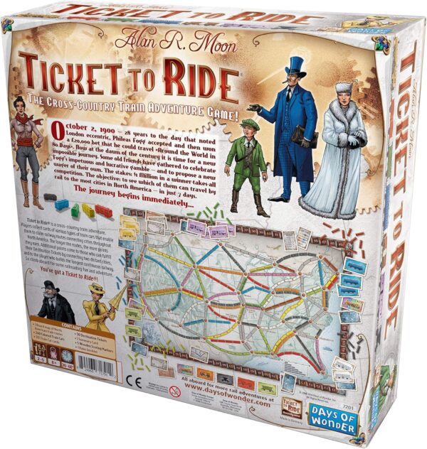 Ticket to Ride Board Game - A Cross-Country Train Adventure for Friends and Family! Strategy Game for Kids & Adults, Ages 8+, 2-5 Players, 30-60 Minute Playtime, Made by Days of Wonder - Image 2