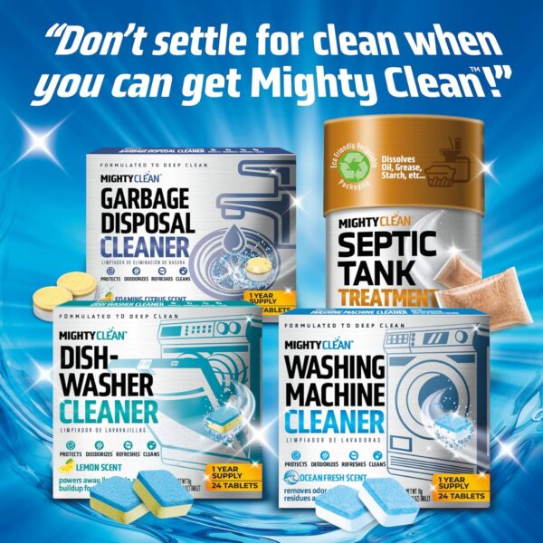 Washing Machine Cleaner Tablets 24 Pack - 1 Year Supply Washer Machine Cleaner Tablets, Septic Safe Washing Machine Cleaning Tablets, Washer Cleaner Tablets, Works with All Washers Including HE - Image 7