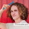 Allegro Combs 3-Row Detangling Comb, Wide Tooth Curl Defining Brush, Perfect for Women Curly Hair Stylists, Curl Defining Comb, Made In The USA, Baby Blue (1 Piece) - Image 8
