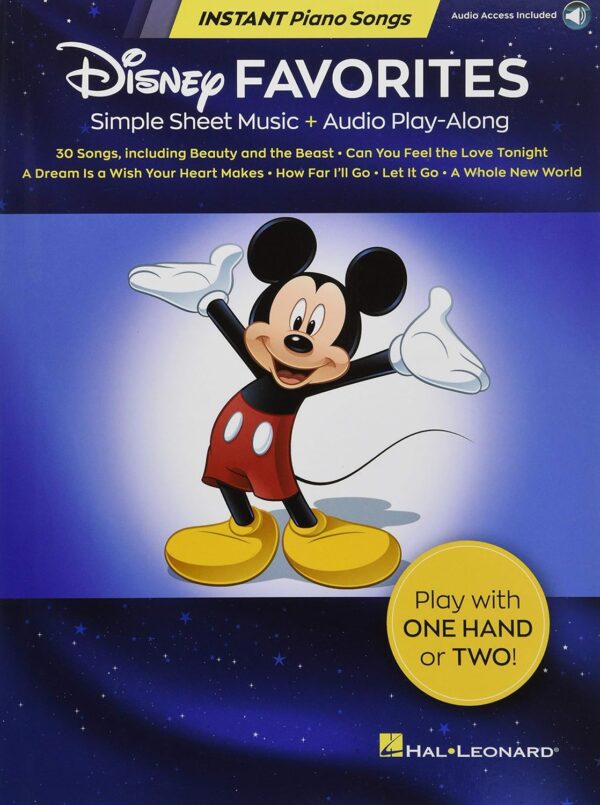 Disney Favorites - Instant Piano Songs Book/Online Audio