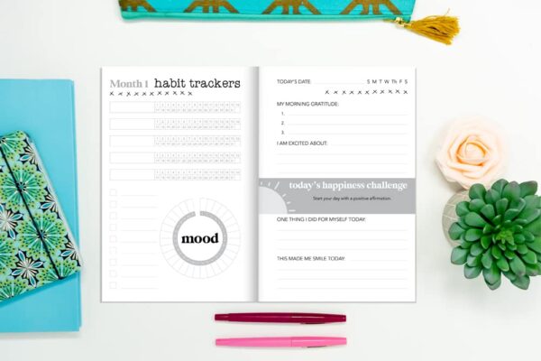 5 Minutes to Happiness: A Daily Journal for Increased Positivity, Self-Love, & Joy - Image 3