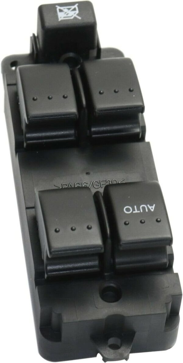 1pc Power Door Window Control Switch Front Left Driver Side Black with 5 Buttons for Mazda 3 2004-2009 3 Sport 2009 10-Prong Blade Male Terminal 1 Female Connector-Configuration - Image 4