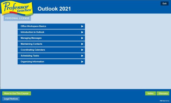 Professor Teaches Office 2021/365 & Windows 11 with Skill Assessment & 6 Courses - Interactive Training for Word, Excel, PowerPoint, Outlook, Access, Publisher & More! - CD/DVD - Image 2
