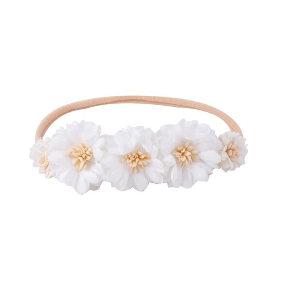 Baby Girls Headbands Flower Headband 6 Pcs Nylon Elastic Headbands Newborn Hair Bows Hair Accessories Gifts for Infant Toddlers Kids - Image 3