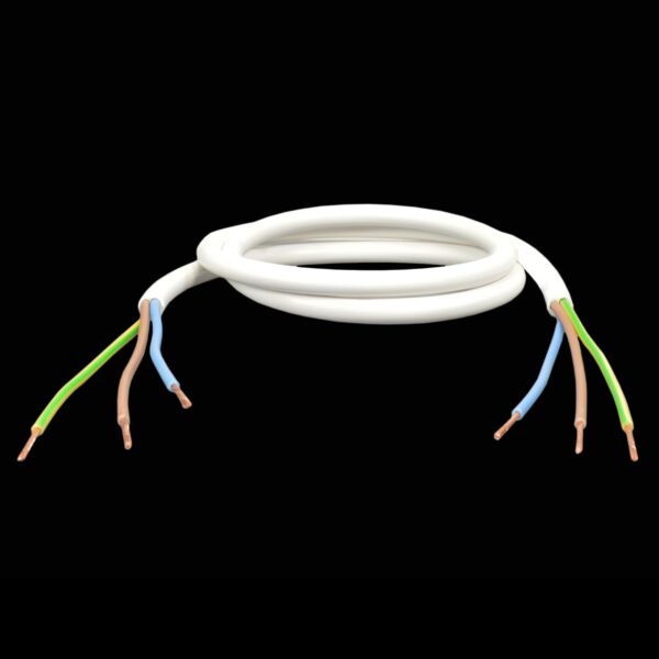 European H05VV-F Cordage, 100 FT Long, 3 Conductor 16 AWG (1.5mm²), 300/500 Volt, PVC Insulated Conductors (Blue, Brown, Green/Yellow). Orange. Sold in 100 FT & 250 FT Lengths. - Image 3