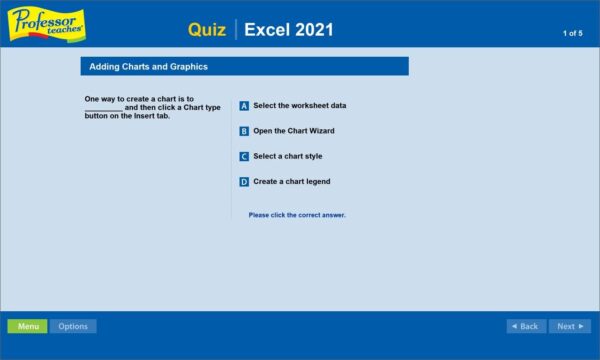 Professor Teaches Office 2021/365 & Windows 11 with Skill Assessment & 6 Courses - Interactive Training for Word, Excel, PowerPoint, Outlook, Access, Publisher & More! - CD/DVD - Image 6