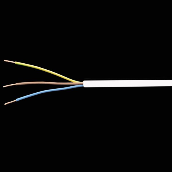 European H05VV-F Cordage, 100 FT Long, 3 Conductor 16 AWG (1.5mm²), 300/500 Volt, PVC Insulated Conductors (Blue, Brown, Green/Yellow). Orange. Sold in 100 FT & 250 FT Lengths. - Image 2