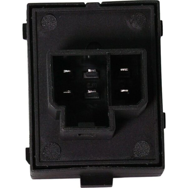 Power Set of 2 Rear Driver & Passenger Side Black LH Pair for Jeep for Grand Cherokee 1994-2004 6-Prong Blade Male Terminal 1 Female Connector-Configuration Window Switch-Part Name - Image 6