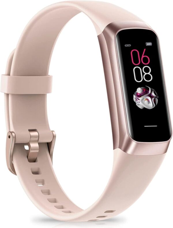 Fitness Tracker, Blood Pressure Watch with 24/7 Heart Rate, Step Counter for Walking, Step Trackers Activity Pedometer for Women Men Android iOS