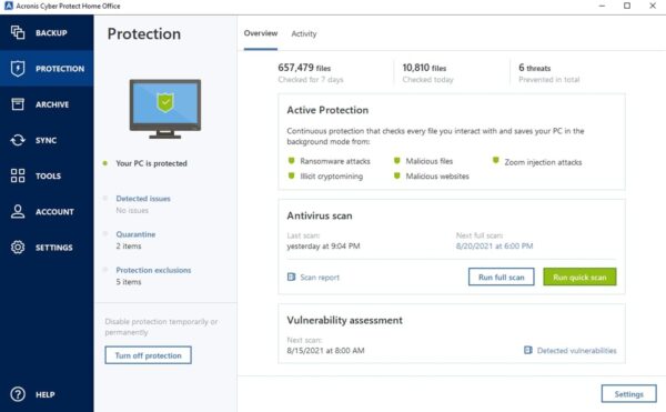 Acronis Cyber Protect Home Office 2023 | Essentials | 3 PC/Mac | 1 Year | Windows/Mac/Android/iOS | pure Backup | Activation Code by post - Image 6