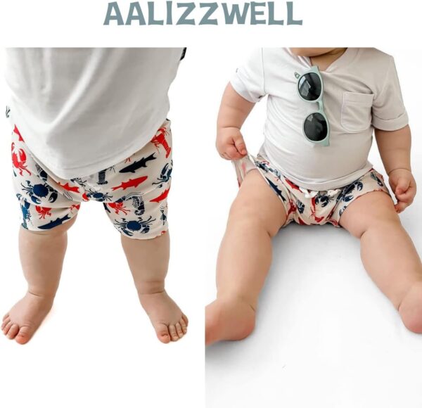 Aalizzwell Baby Swim Trunks, Toddler Infant Swimsuit Bathing Suit Beach Swimming Shorts - Image 3