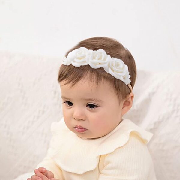 Baby Girls Headbands Flower Headband 6 Pcs Nylon Elastic Headbands Newborn Hair Bows Hair Accessories Gifts for Infant Toddlers Kids - Image 6