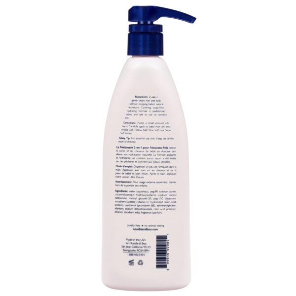 Noodle & Boo 2-in-1 Newborn Hair & Baby Body Wash for Baby, Tear Free and Hypoallergenic - Image 2