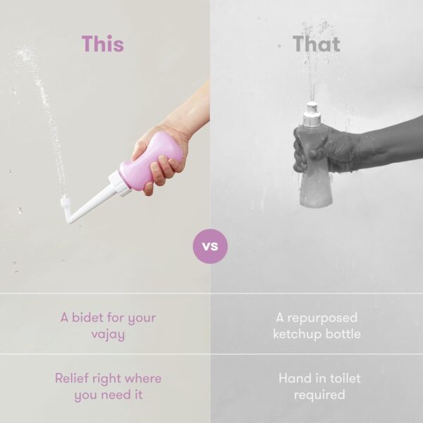 Frida Mom Upside Down Peri Bottle for Postpartum Care, Portable Bidet Perineal Cleansing and Recovery for New Mom, The Original Fridababy MomWasher - Image 5
