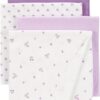 Carter's Baby 4-Pack Receiving Blankets (Purple)