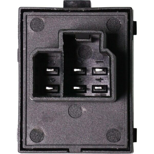 Power Set of 2 Rear Driver & Passenger Side Black LH Pair for Jeep for Grand Cherokee 1994-2004 6-Prong Blade Male Terminal 1 Female Connector-Configuration Window Switch-Part Name - Image 8