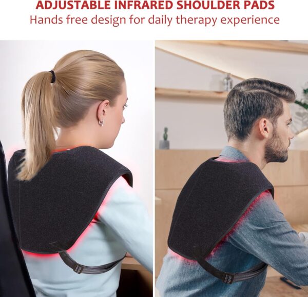 DGXINJUN Red Light Therapy for Shoulder Back Body Pain Relief Infrared Light Therapy Devices 850nm Joints Muscle Nerve Wrap Led Flexible Wearable Pads Home Use FDA Cleared - Image 4