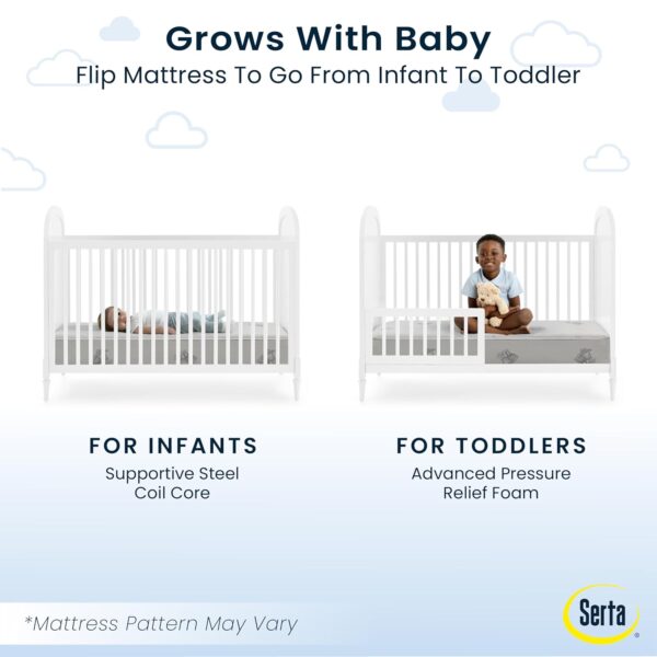 Serta Perfect Start Deluxe Limited Dual Sided Baby Crib Mattress and Toddler Mattress, GREENGUARD Gold Certified, Firm Support, Waterproof, 7 Year Warranty, Made in USA - Image 8
