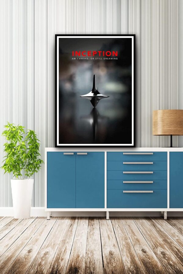Eflormes Inception Poster Minimal Movie Posters Awake Or Dream Decorative Painting Canvas Wall Art Office Bedroom Study Living Room Recreation Club Posters Gifts, 40x60（cm） 16x24(in) - Image 5