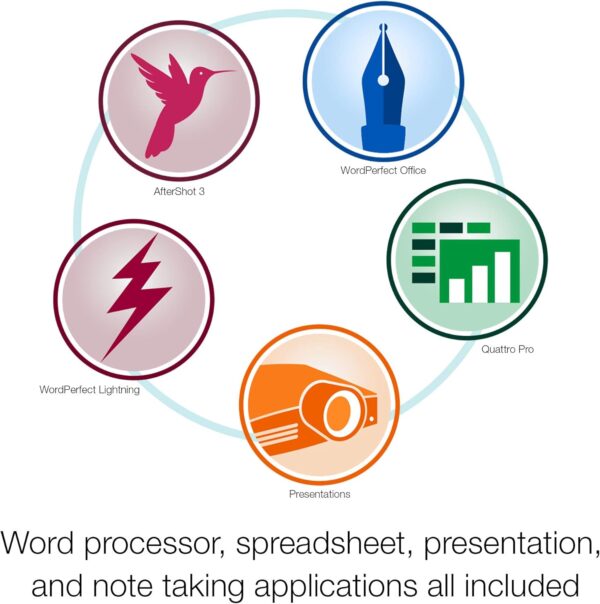 Corel WordPerfect Office 2020 Home & Student | Word Processor, Spreadsheets, Presentations | Newsletters, Labels, Envelopes, Reports, eBooks [PC Disc] [Old Version] - Image 2