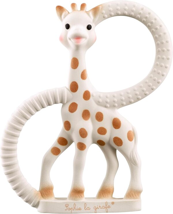 Sophie la girafe Teething Ring | Made from Natural Rubber | Designed for Teething Babies | Awaken All 5 Senses | Easy to Clean - Image 3