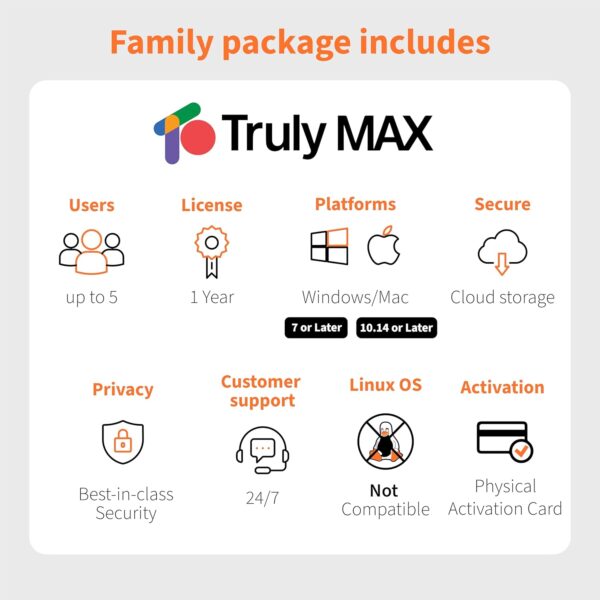 TrulyOffice Truly Max Family License for Window | 1-year Subscription | 4 in 1 All Access Office Suite | Words, Sheets, Slides, and Cloud | 5 Users - Image 2