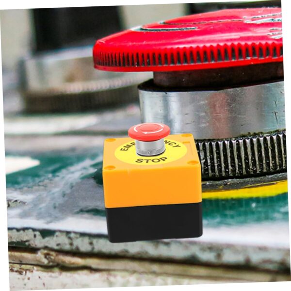2 Sets Industrial Emergency Stop Button Switch Mushroom Push Button for Easy Response - Image 5