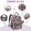 Tuwubi Diaper Bag Backpack, Baby Essentials Travel Tote Bag, Multi function Waterproof Backpacks, Travel Essentials with Stroller Straps & Pacifier Case - Leopard Print - Image 4