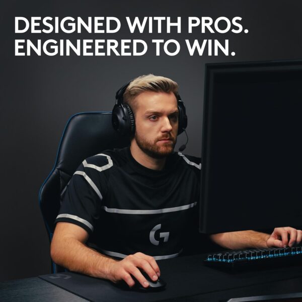 Logitech G PRO X SUPERLIGHT 2 Wireless Gaming Mouse, 60g Pro-Grade with 5 Programmable Buttons, 44k DPI Sensor, 8kHz Report Rate, USB-C Charging for PC/Mac - Black - Image 2