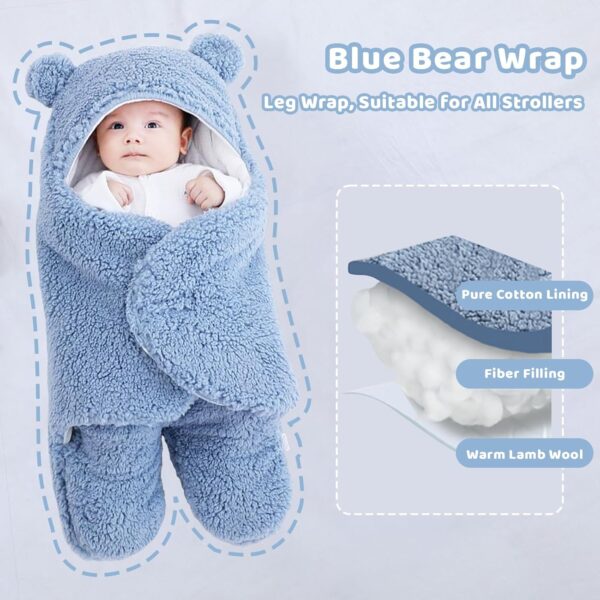 Baby Girl Newborn Essentials, Baby Swaddle Blanket 0-6 Months, Baby Essentials, Swaddles for Newborns - Image 4