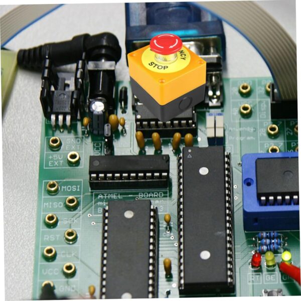 2 Sets Industrial Emergency Stop Button Switch Mushroom Push Button for Easy Response - Image 3