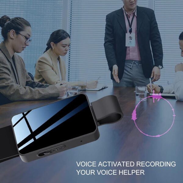 Digital Voice Recorder, HD Noise Reduction Voice Activated Recorder, 30 Hours Long Lasting Battery, Support MP3 WMA WAV Intelligent MP3 Record, Audio Recording Device for Meeting Lecture(64GB) - Image 4