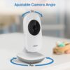 VTech VM819 Baby Monitor with Camera and Audio, 2.8” Screen Portable Baby Camera, Night Vision, 2-Way Audio, Temperature Sensor and Lullabies, Secure Transmission No WiFi, Ideal for Baby/Elderly/Pet - Image 3